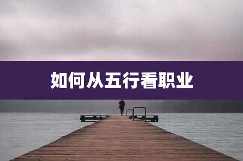 如何从五行看职业