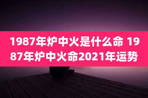 1987年炉中火是什么命 1987年炉中火命2021年运势