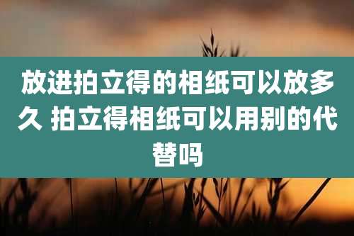 放进拍立得的相纸可以放多久 拍立得相纸可以用别的代替吗