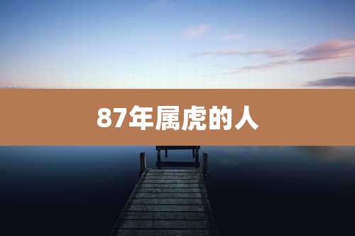 87年属虎的人