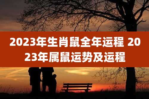 2023年生肖鼠全年运程 2023年属鼠运势及运程