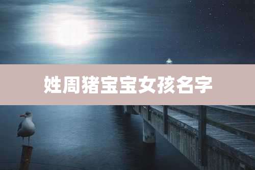 姓周猪宝宝女孩名字