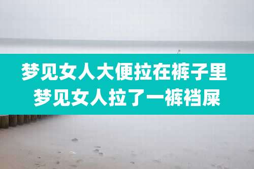 梦见女人大便拉在裤子里 梦见女人拉了一裤裆屎