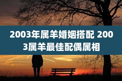 2003年属羊婚姻搭配 2003属羊最佳配偶属相