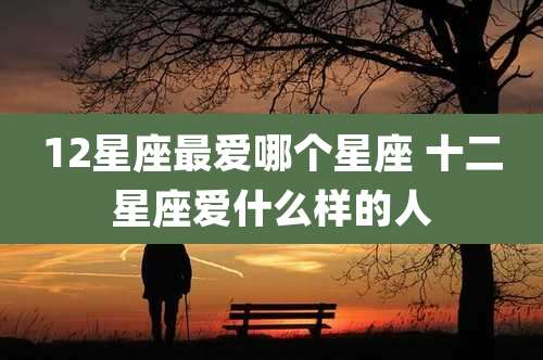 12星座最爱哪个星座 十二星座爱什么样的人
