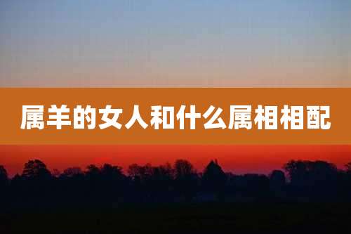 属羊的女人和什么属相相配