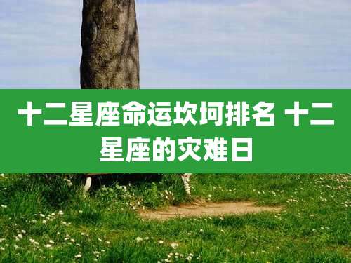 十二星座命运坎坷排名 十二星座的灾难日