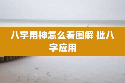 八字用神怎么看图解 批八字应用