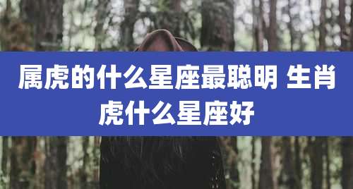 属虎的什么星座最聪明 生肖虎什么星座好