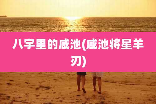 八字里的咸池(咸池将星羊刃)