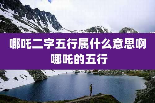 哪吒二字五行属什么意思啊 哪吒的五行