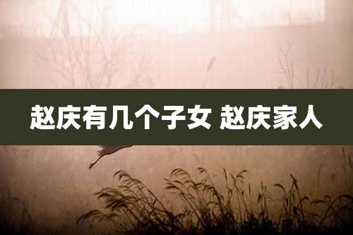 赵庆有几个子女 赵庆家人