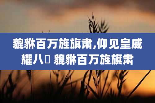 貔貅百万旌旗肃,仰见皇威耀八纮 貔貅百万旌旗肃