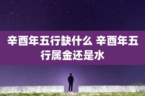 辛酉年五行缺什么 辛酉年五行属金还是水