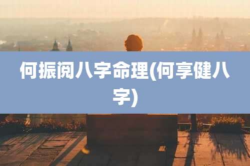 何振阅八字命理(何享健八字)