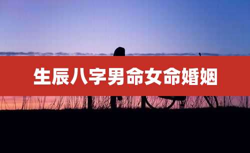 生辰八字男命女命婚姻