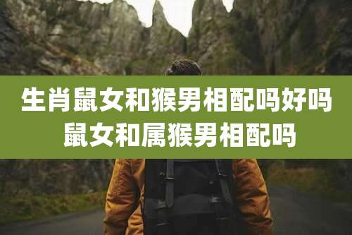 生肖鼠女和猴男相配吗好吗 鼠女和属猴男相配吗