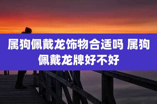 属狗佩戴龙饰物合适吗 属狗佩戴龙牌好不好