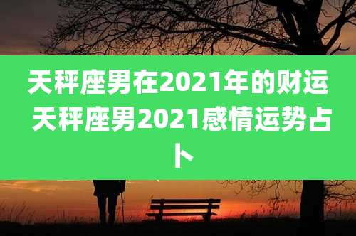 天秤座男在2021年的财运 天秤座男2021感情运势占卜