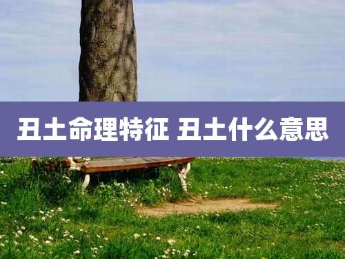 丑土命理特征 丑土什么意思