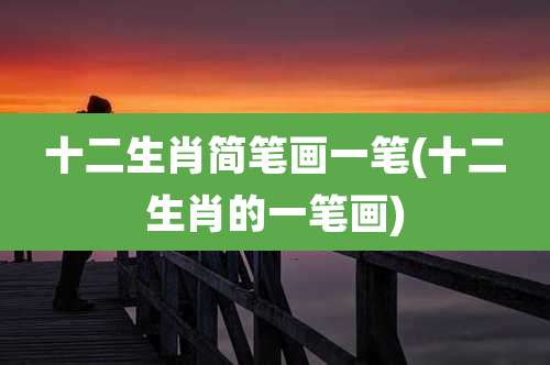 十二生肖简笔画一笔(十二生肖的一笔画)