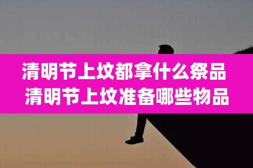 清明节上坟都拿什么祭品 清明节上坟准备哪些物品