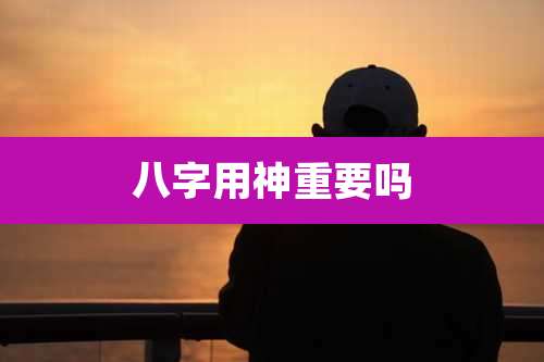 八字用神重要吗