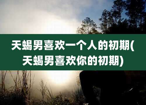 天蝎男喜欢一个人的初期(天蝎男喜欢你的初期)