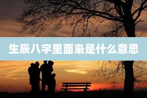 生辰八字里面枭是什么意思