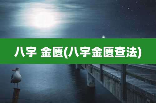 八字 金匮(八字金匮查法)