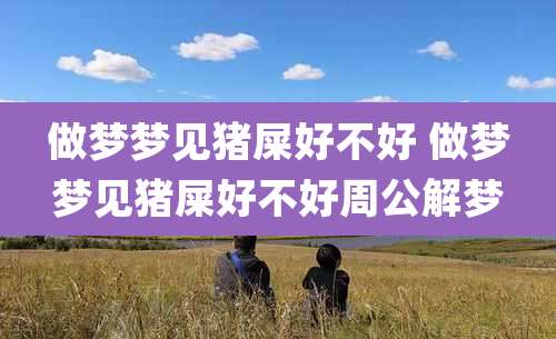 做梦梦见猪屎好不好 做梦梦见猪屎好不好周公解梦