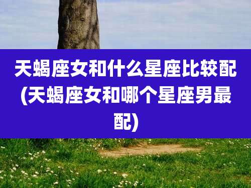 天蝎座女和什么星座比较配(天蝎座女和哪个星座男最配)