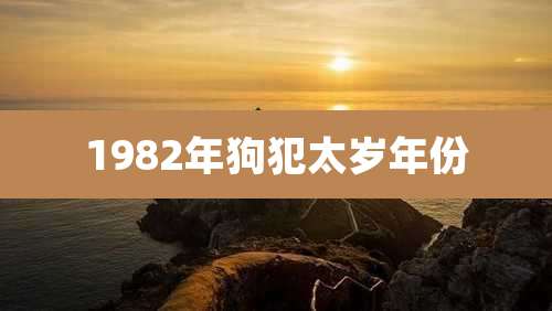 1982年狗犯太岁年份