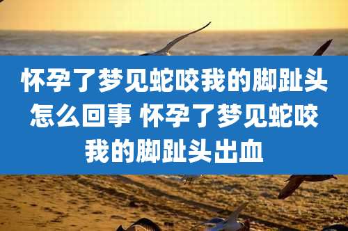 怀孕了梦见蛇咬我的脚趾头怎么回事 怀孕了梦见蛇咬我的脚趾头出血