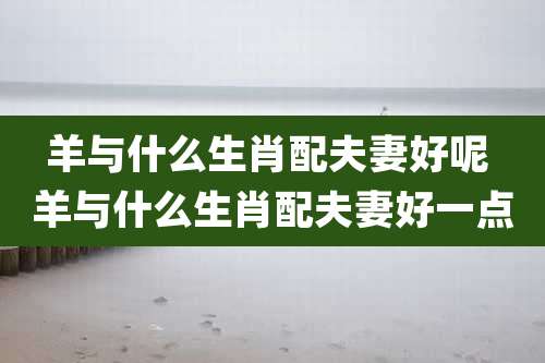 羊与什么生肖配夫妻好呢 羊与什么生肖配夫妻好一点