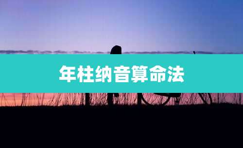 年柱纳音算命法