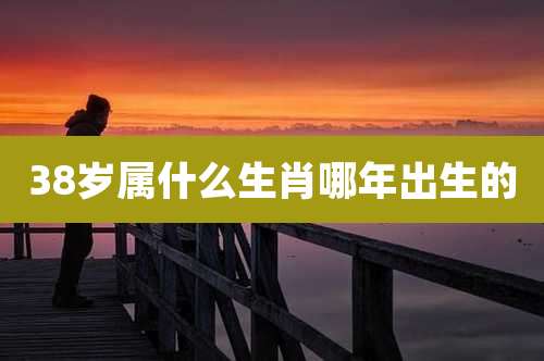 38岁属什么生肖哪年出生的