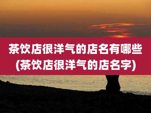 茶饮店很洋气的店名有哪些(茶饮店很洋气的店名字)