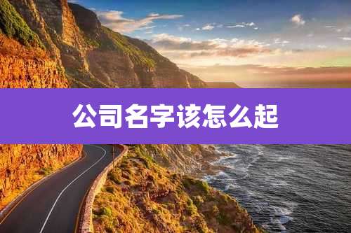 公司名字该怎么起