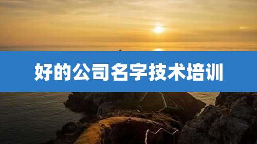 好的公司名字技术培训