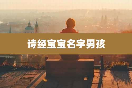 诗经宝宝名字男孩