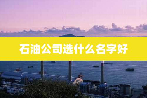 石油公司选什么名字好