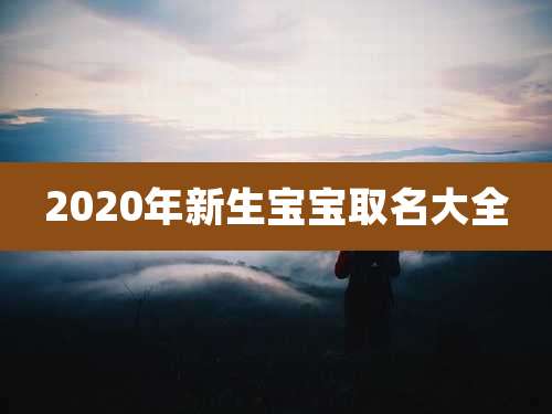 2020年新生宝宝取名大全