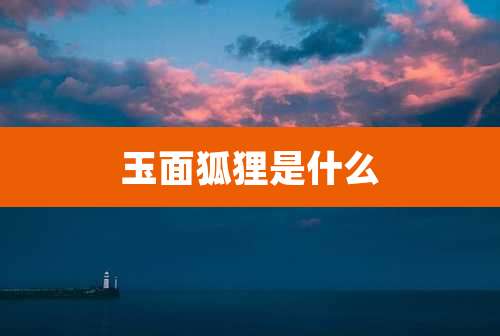玉面狐狸是什么
