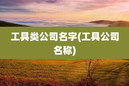 工具类公司名字(工具公司名称)