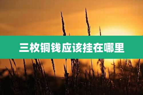 三枚铜钱应该挂在哪里