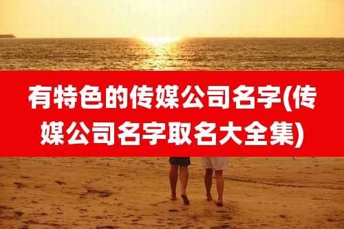 有特色的传媒公司名字(传媒公司名字取名大全集)