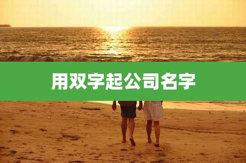用双字起公司名字