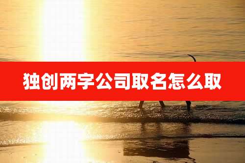 独创两字公司取名怎么取