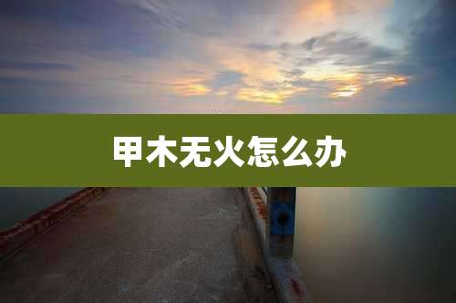 甲木无火怎么办